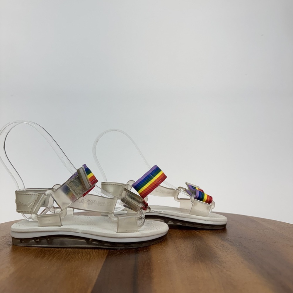 New Little Kids Mini Melissa Rider Rainbow Strappy Sandals Shoes Size 11 C NWOB